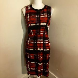 Jacob rust orange cotton silk blend dress 6